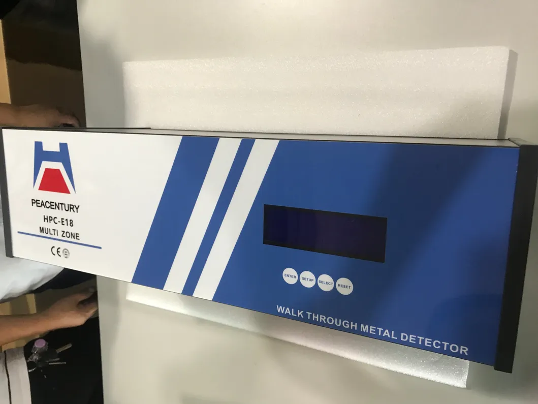 Public Security Safety Check Door Frame Metal Detector Systems 18zones Peacentury