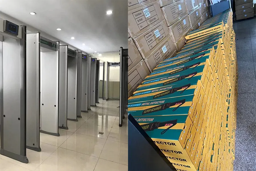 Public Security Safety Check Door Frame Metal Detector Systems 18zones Peacentury