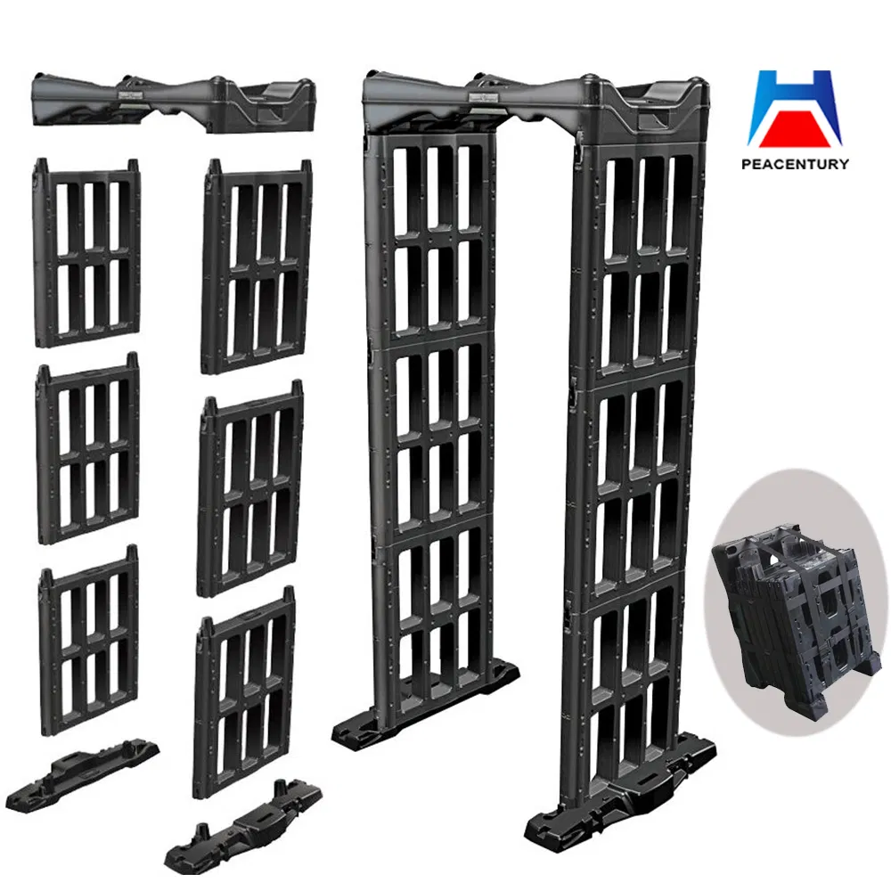 Multi-Zones portable Walk Through Metal Detector Door Frame Archway Metaldetector