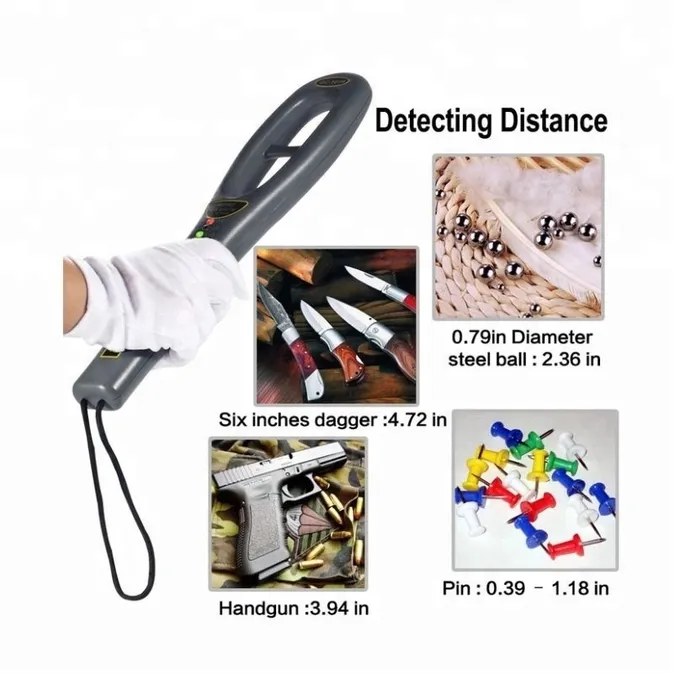High Accuracy Handheld Metal Detector for Security Inspection