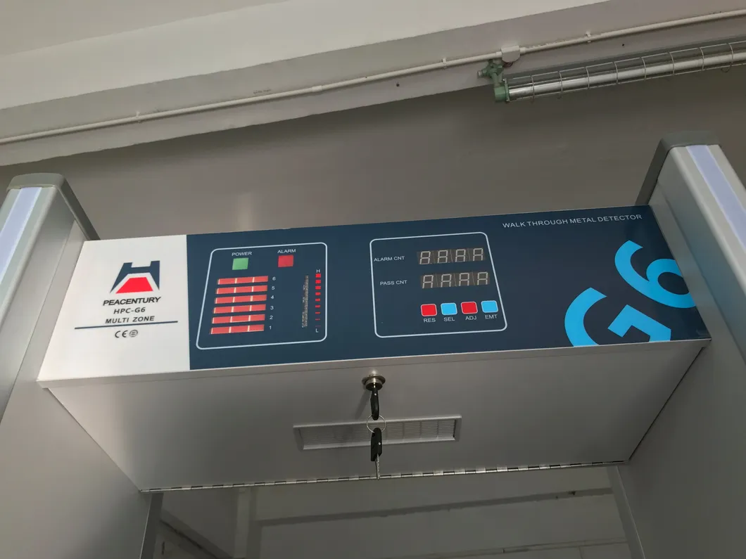 18 Zone Body Scanner Door Frame Walk Through Arched Metal Detector Gate