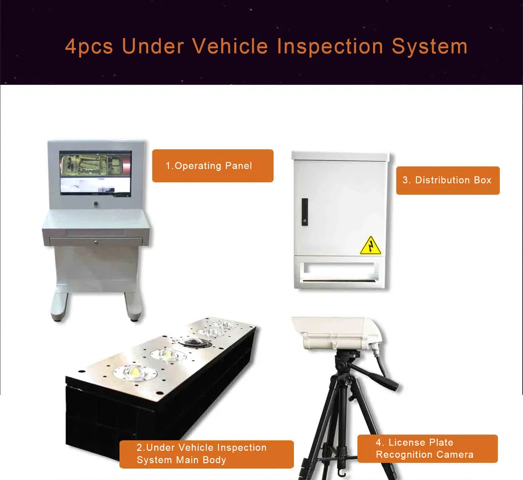 Professional Under Vehicle Surveillance Scanning Inspection System with Camera