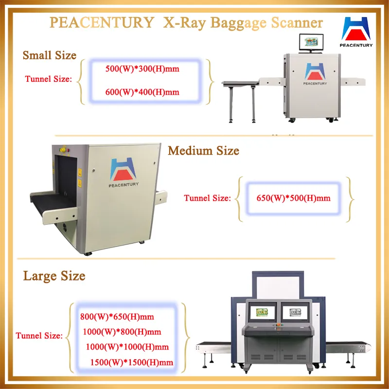 X Ray Baggage Screening Scanner Machine to Prevent Dangerous Objects 30*50cm